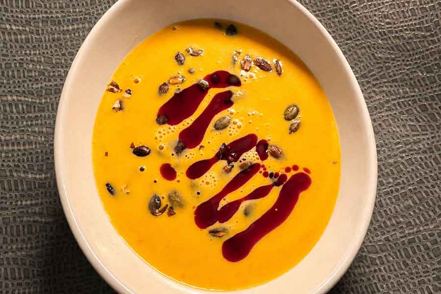 Kürbis-Süßkartoffelsuppe