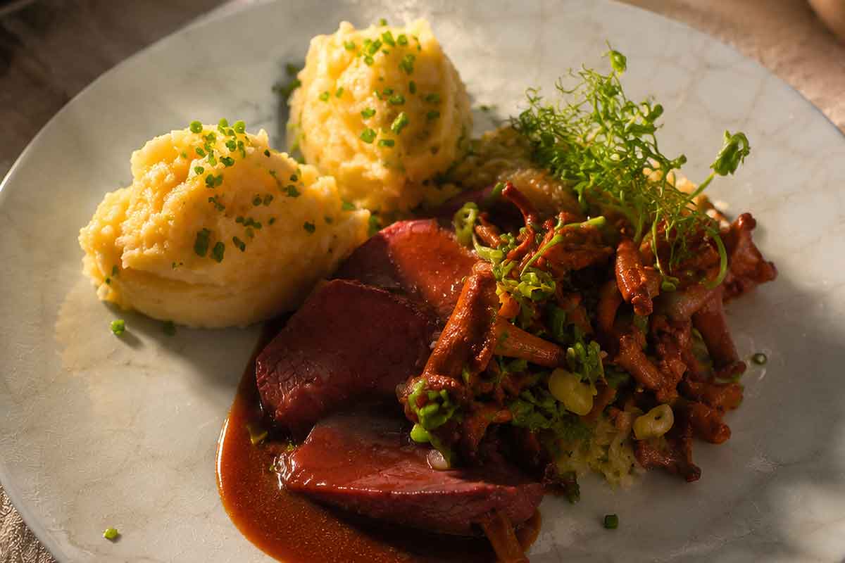 Pfifferlinge Rinderschmorbraten