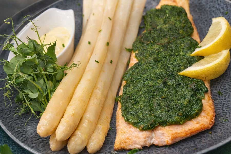 Spargel Lachsforelle