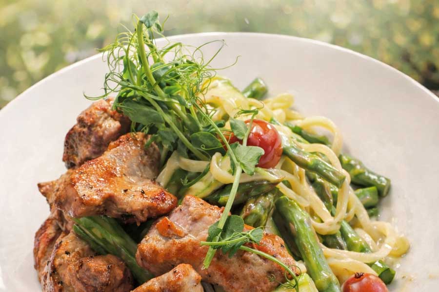 Spargel Schweinefiletspitzen