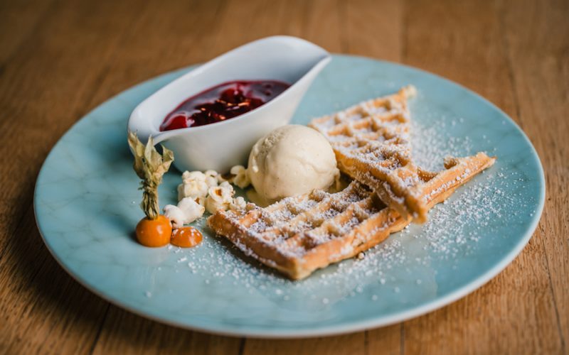 Waffelessen in Binz