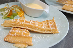 Waffel Puderzucker