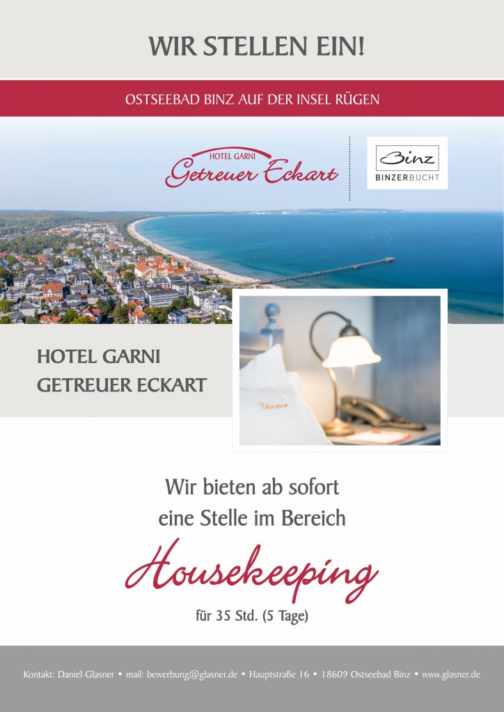 Stellenangebot Housekeeping Getreuer Eckart